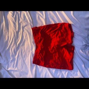 small red shorts
